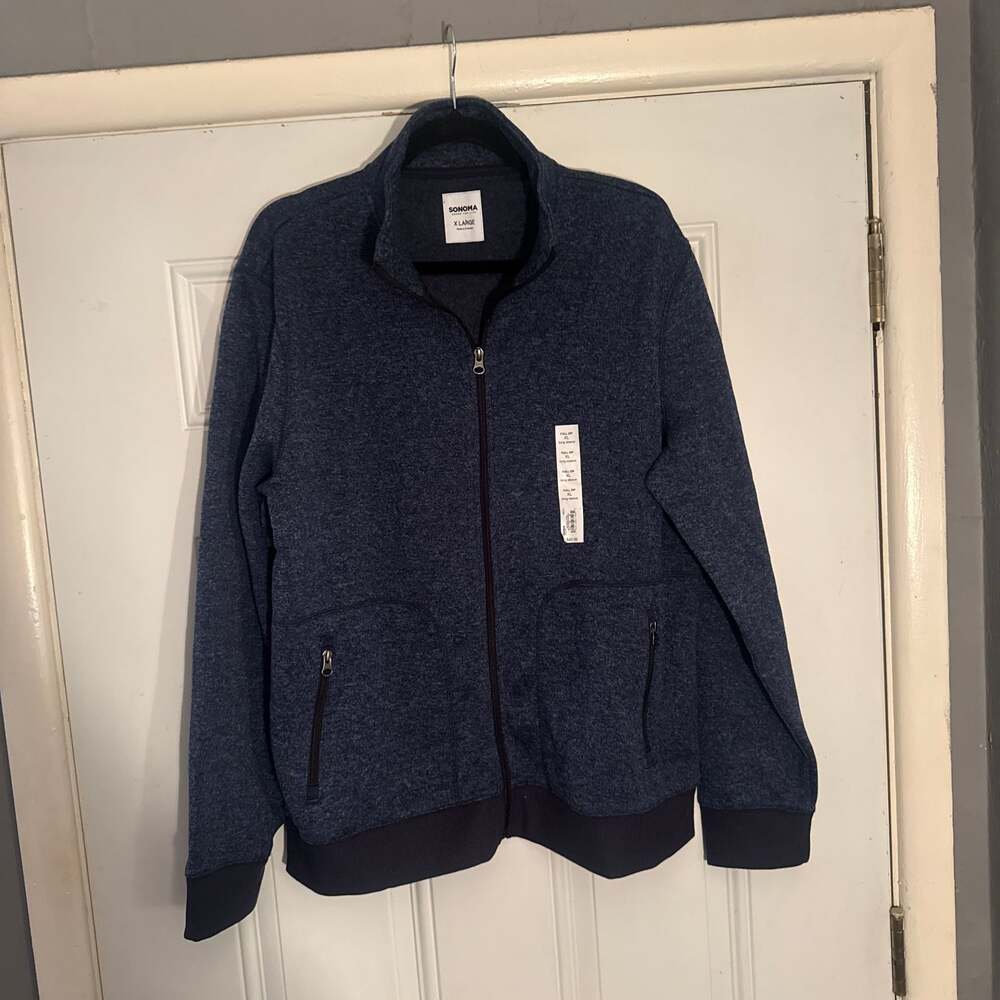 Sonoma Goods For Life Men's Supersoft Sweater Fleece Full-Zip Jacket